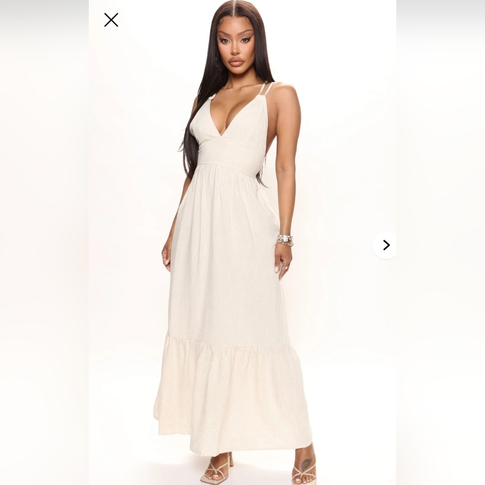 Elegant Off white  Maxi Dress